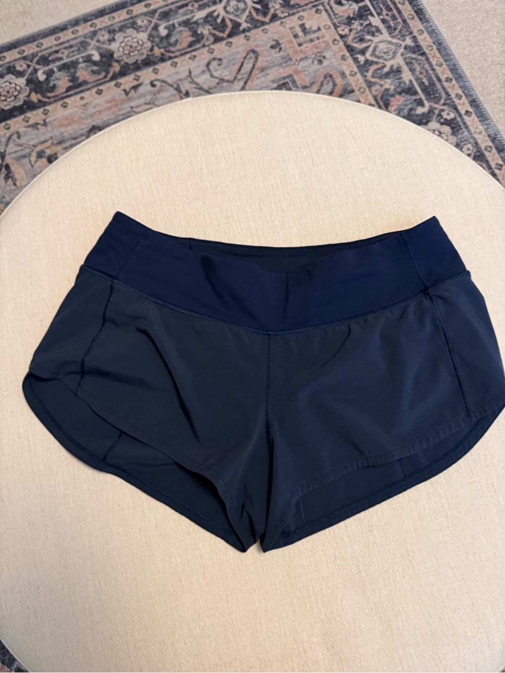 lululemon Speed Up Running shorts in Navy.